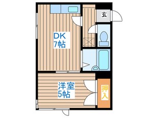 ウェストパレスの物件間取画像